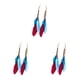 thumbnail image 3 of Guardurnaity 2 uds pendientes cadena bohemio borla pendiente largo Retro pantalla ocio Casual joyería accesorios elegante para mujer Type1 NO1, 3 of 6