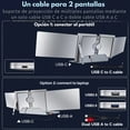 thumbnail image 2 of Mr. Gadgets Monitor Portatil Para Laptop 12 Pulgadas Modelo S200 Full Hd 1080p, Ips, 180°, Hdr, Usb-c, Hdmi, 1 Cable 2 Pantallas, Compatible Con Windows, Mac Os, M1, M2, M3, M4, Linux, 2 of 9