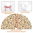 thumbnail image 4 of Rateoe Set With Peanut Print Christmas Tree Skirt 30" for Xmas Holiday New Year Party Circle Tree Mat Ornaments Decoration, 4 of 7