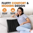 thumbnail image 2 of Cheer Collection Faux Fur Throw Pillow Cover, 2 of 5