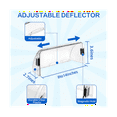 Adjustable Air Deflector Easy Adjust Between 814In for Floor