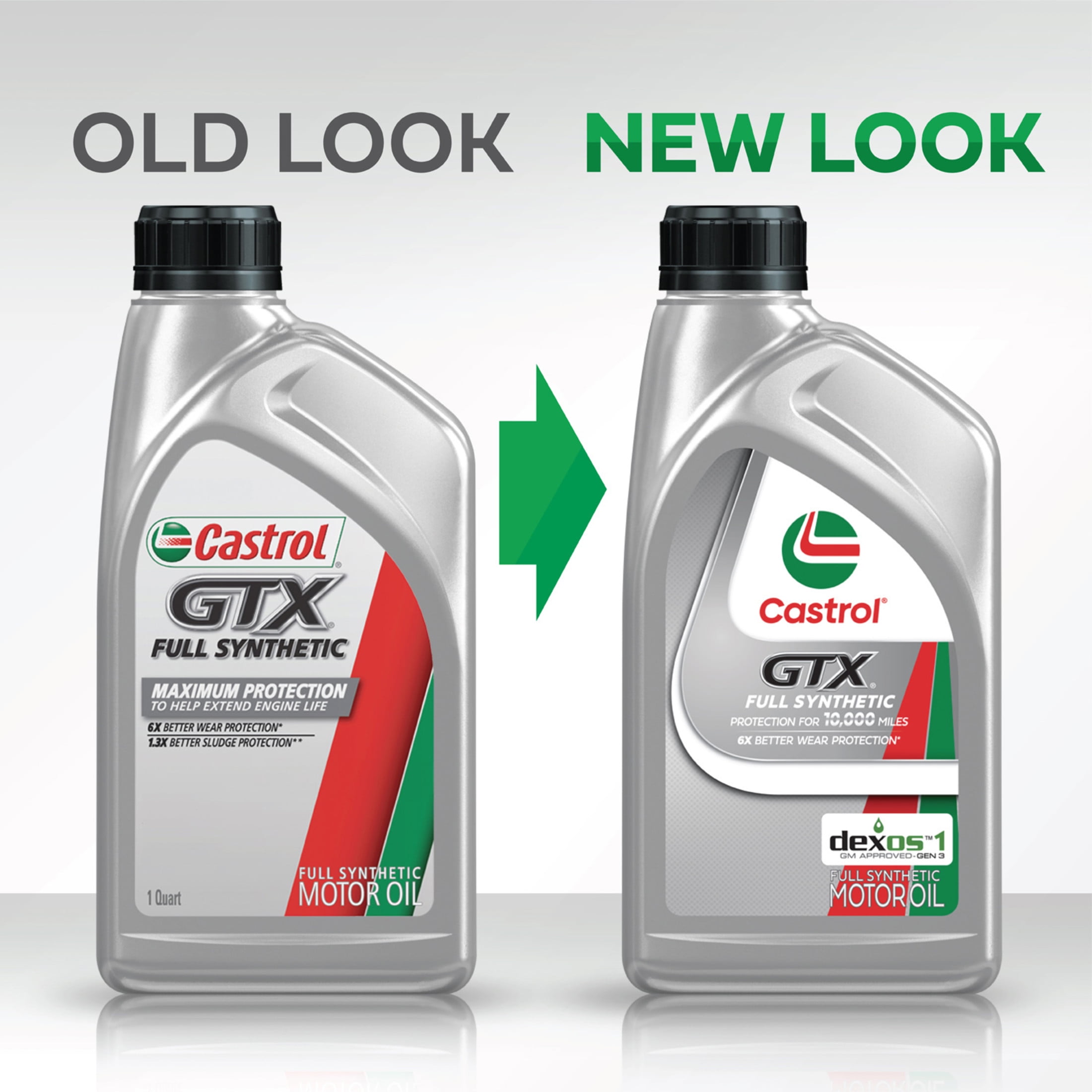 (3 pack) Castrol GTX Full Synthetic 5W-20 Motor Oil, 1 Quart