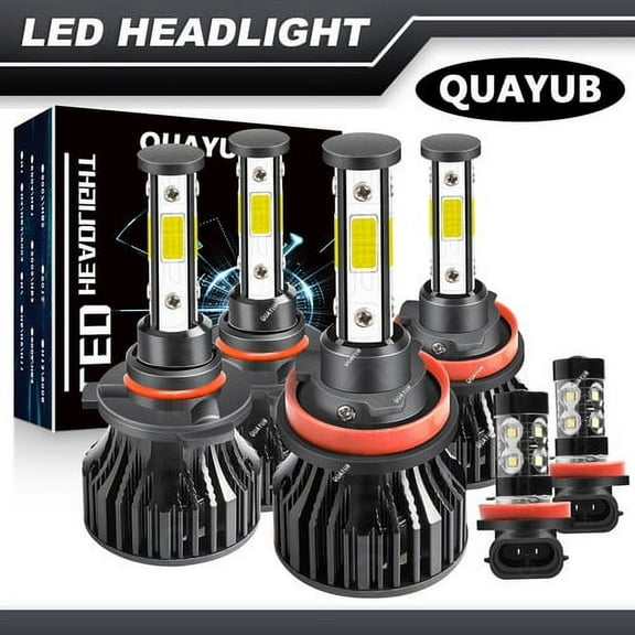 For Toyota Sienna 2011-2018 6000k Combo H11 9005 LED Headlight Fog Bulb Kit 6X