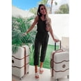 thumbnail image 2 of Conjunto Deportivo PRETTYGARDEN Mujer Dos Piezas Sin Mangas Negro XXL, 2 of 5