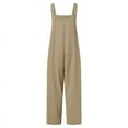thumbnail image 4 of ZANZEA Women Muslim Square Collar Overalls Long Wide Leg Pants Rompers Jumpsuit, 4 of 10