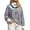 Navy, variant on Unir Women's Color Block Neck Layering Sweatshirt Horizontal Stripe Oversized Rib Long Sleeve Casual Pullover Top 1PC S-XL Plus Size Friendly