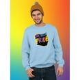thumbnail image 2 of Live With Pride Colorful Banner Sweatshirt Men -Smartprints Designs, Male 3X-Large, 2 of 4