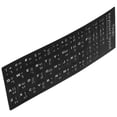 thumbnail image 4 of Shisuyan 2 Sheets of Adhesive Thai Keyboard Stickers Keyboard Stickers Thai Black Background for Computer, 4 of 9