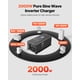 thumbnail image 2 of VEVOR Inversor de onda sinusoidal pura de 2000 W, cargador, inversor de corriente de 12 V CC a 120 V CA, 2 of 9