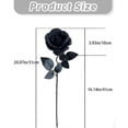 thumbnail image 3 of PEIXUN Fleurs Artificielles Gothiques Sombres Rouges Décoration d'Halloween Bouquet de Mariage Noir et Blanc, 3 of 4