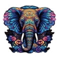 thumbnail image 1 of TIELUTT Wooden Elephant Puzzle Educational Animal Shape Matching Game Montessori Learning Activity for Toddlers Kids Laye Procrastination Pct Difficult 2400, 1 of 5