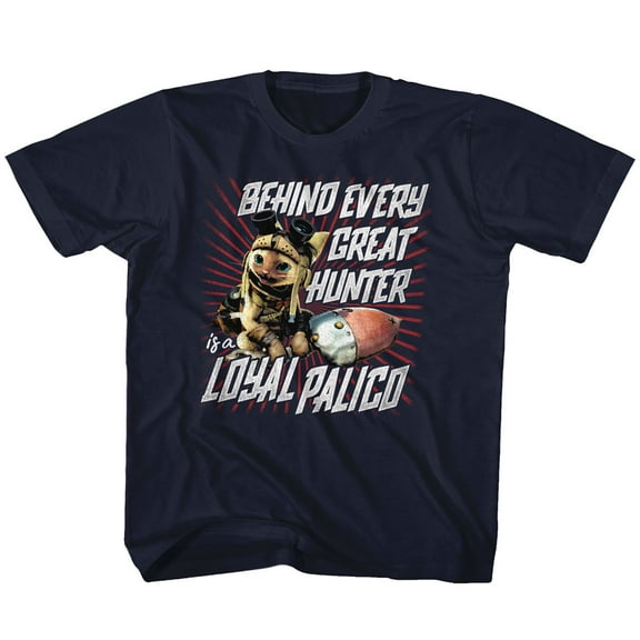 Monster Hunter Loyal Palico Navy Youth T-Shirt