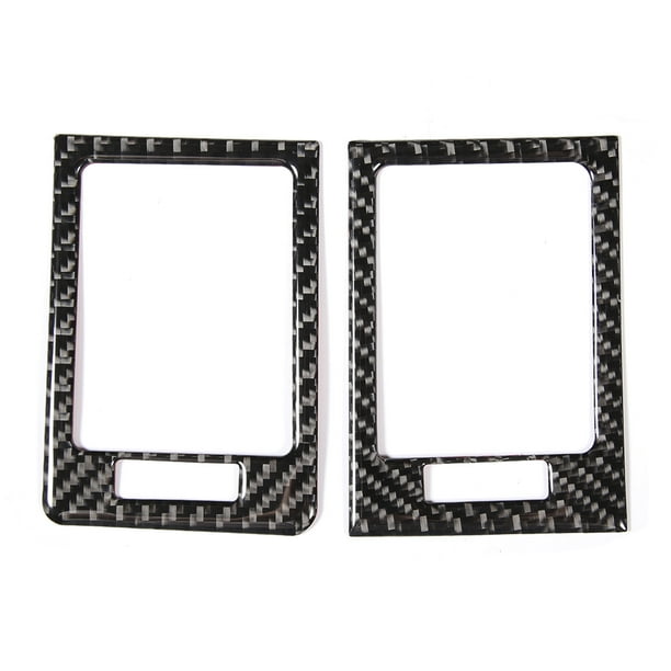 TKSE Cubierta Para Automóvil Con Moldura Para Automóvil, 2 Piezas, Panel De Control, Moldura De Ventilación, Cubierta De Salida De Aire De Fibra De Carbono Suave, Apta Para W204 05-12