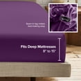 thumbnail image 6 of Bare Home 2-Pack Fitted Sheets - Premium 1800 Collection - Ultra-soft - Deep Pocket - Queen, Plum, 6 of 7