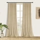 thumbnail image 2 of Cortinas Roslynwood de Terciopelo Crema 135x213 cm 2 Paneles, 2 of 9