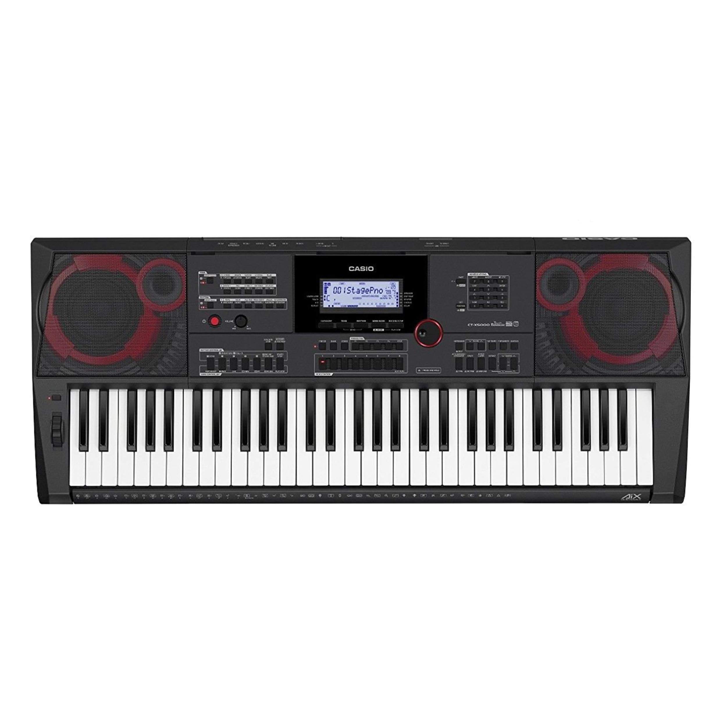 Casio CTX5000 61Key Touch Sensitive Portable Keyboard with Power