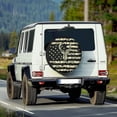 thumbnail image 2 of Yuyamidu Deer Spare Tire Cover American Flag Wheel Cover Easy to Install Tough Tire Cover with Elastic Band for Jeep, Trailer, RV, SUV, and Camper, 2 of 5