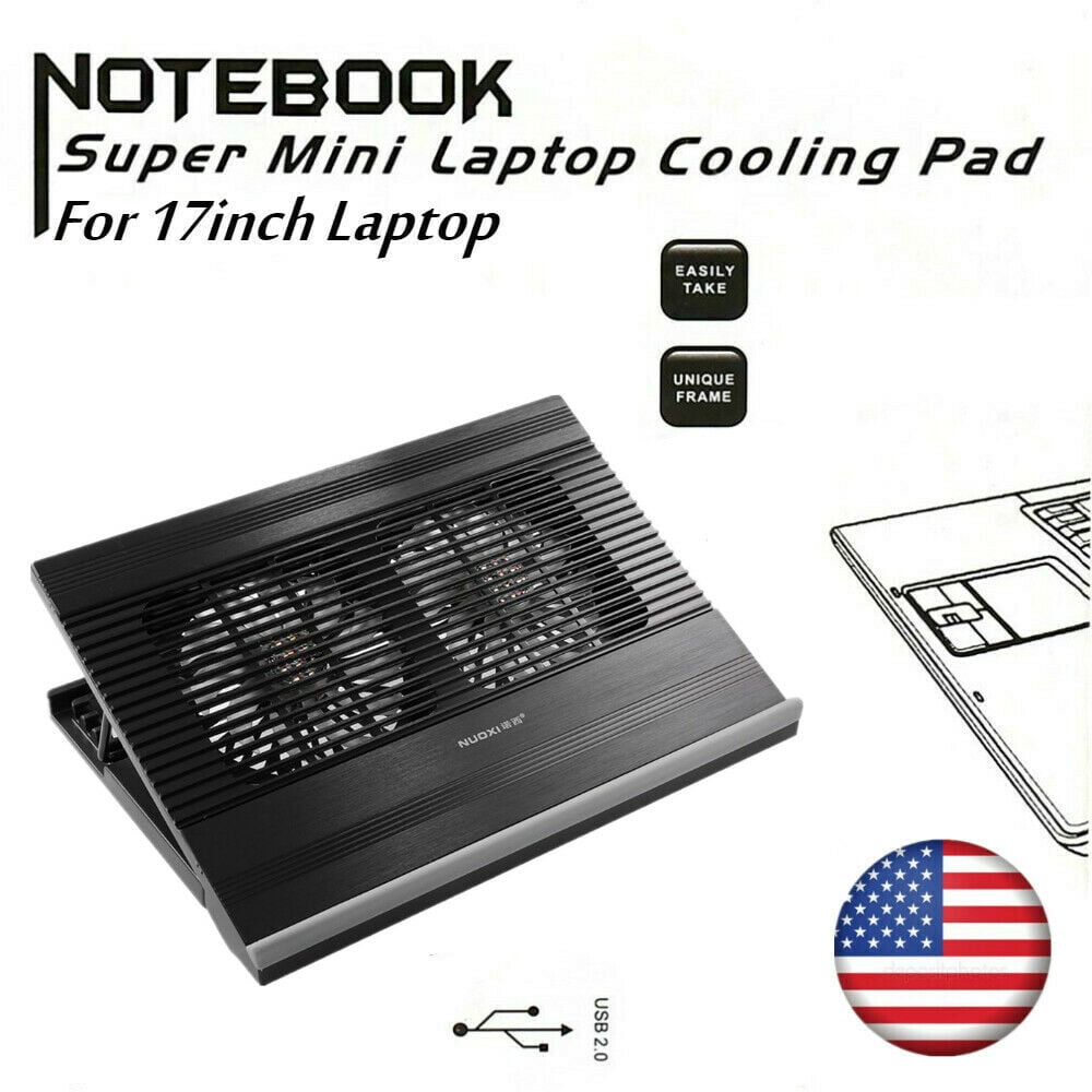 Laptop Cooling Fan Pad Cooler Coolpad 17 Computer Notebook USB External