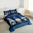thumbnail image 3 of Homewish Kids Merry Christmas Full Size Comforter Sets for Boys Girls, Cute Gnome Bedding Comforter Set, Children Happy New Year Gifts Bedding Sets, Microfiber Bedroom Decor, 3 of 8