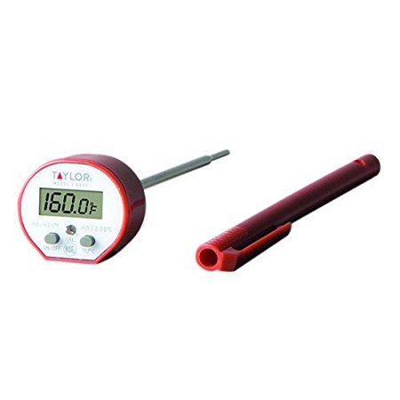 Taylor Precision Products 9842 Taylor Commercial Waterproof Cooking Digital Quick Read Thermometer, One Size, Red