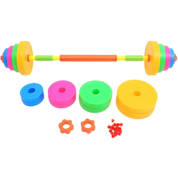 BRIGHTFUFU 1 Juego de mancuernas ajustables, mancuernas de plástico, barra de ejercicio matutino, peso de mano ajustable