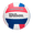 Red/White/Blue, variant on Wilson Softplay Recreational Volleyball - White, Official Size