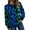 Green, variant on IROINNID Womens Sweater Round Neckline Pullover Sweater Print Comfy Mid-Length Long Sleeve Splicing Knitting Sweater Tops