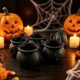 thumbnail image 4 of 6Pcs Mini Cauldron,Witch Calderon Pot Buckets with Handle,Novelty Candy Coins Kettles,for Party Decoration Favors Shamrock Themed Candy Party Supplies, 4 of 6