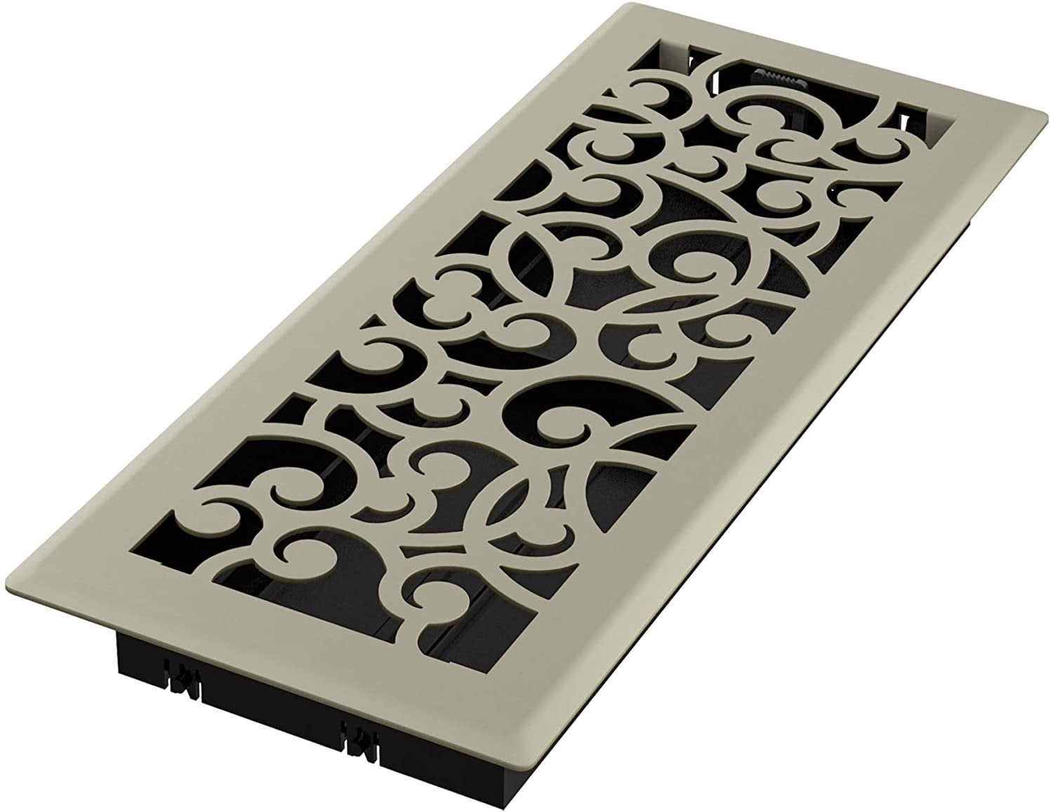 Imperial RG3455 Wonderland Decorative Floor Register, 4 x 12-Inch, Satin Nickel, 5 Count