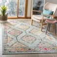 thumbnail image 3 of SAFAVIEH Madison Lanford Southwestern Area Rug, Blue/Yellow, 5' x 5' Square, 3 of 15
