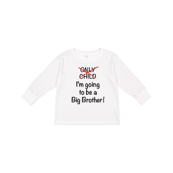 Inktastic I'm Going to Be a Big Brother Boys Long Sleeve Toddler T-Shirt