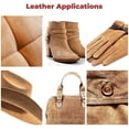 thumbnail image 5 of ELW Chap Splits Suede 4-5 oz 1.6-2mm Taupe Pre-Cut Piece 1-3 SQ FT 4 PCS Bundle - Split Leather AB Grade Cowhide - Perfect for Auto Garments Chaps Bags Vest Aprons Saddles Moccasins, 5 of 7