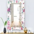 thumbnail image 4 of DESIGN ART Designart 'Pink Blossom 31' Traditional Mirror - Frameless Printed Wall Mirror 23.7 in. wide x 31.5 in. high, 4 of 5