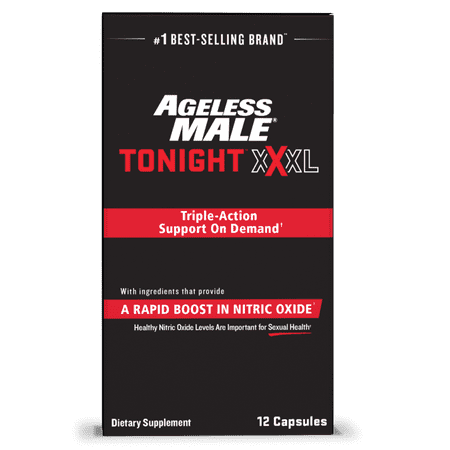 Ageless Male Tonight XXXL Nitric Oxide Booster Supplement, 12 Capsules