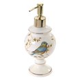 thumbnail image 1 of Avanti Linens - Soap Dispenser & Lotion Pump, Nature Inspired Bathroom Accessories, Ivory (Gilded Birds Collection), 1 of 2