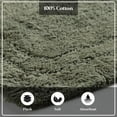 thumbnail image 6 of Cotton Solid 2-Piece Forest Green Highly Absorbent Non-Slip Backing Bath Rug Set by Superior, 6 of 12