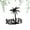 Black, variant on 11.81×12.16 inches Black/Rusty color Wall Sticker Beach Life Coconut Tree 1PC Artwork of Wall Sticker for Home Improvement