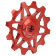 thumbnail image 3 of Rear Derailleur Pulley, Anti Oxidation CNC Machined Aluminum Alloy Rear Derailleur Guide Roller  For Road Bike Red, 3 of 8