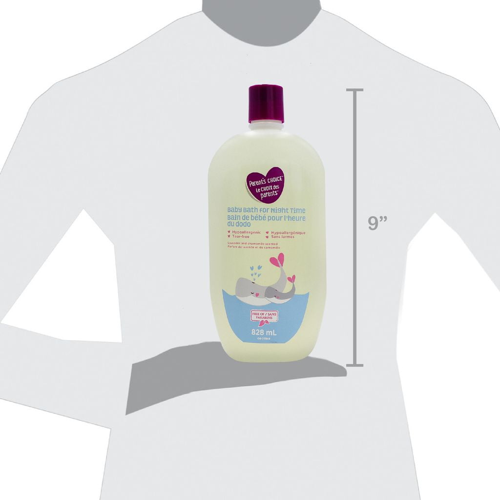 Parents Choice Bain de bebe pour l'heure du dodo, 828ml Bain de nuit