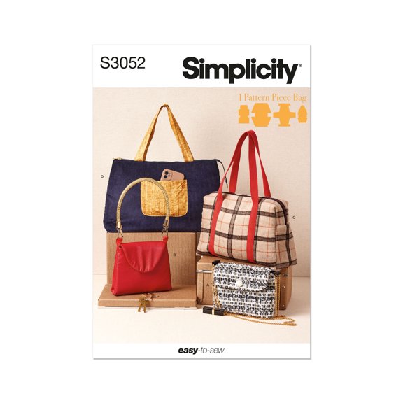 Simplicity Paper Sewing Pattern 3052 - Bags