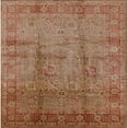 thumbnail image 1 of Ahgly Company Machine Washable Indoor Square Industrial Modern Mahogany Brown Area Rugs, 7' Square, 1 of 1