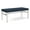 Midnight Sky, variant on Avon Reception Waiting 2 Seat Bench 550 LB Capacity / Silver Steel / Blue