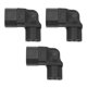 thumbnail image 1 of Adaptador De Corriente IEC320 C14 A C13, 3 Uds., Giro A La Izquierda De 90 Grados, Adaptador Para Corriente Hembra IEC320 C14 Macho A C13, Carcasa De PVC Para Impresoras, 1 of 7