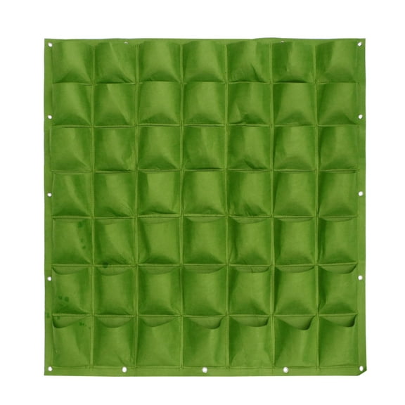 FRCOLOR Felt Vertical Hanging Planter with 12 Pockets for Wall Garden Indoors Outdoors Green 1mx1m Flat