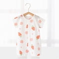 thumbnail image 2 of TOWED22 Baby Boys Girls Clothes Newborn Romper Solid Short Sleeve One Piece Jumpsuit Infant Summer Spring Outfits Red,3-6 M, 2 of 5