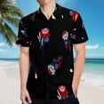 thumbnail image 5 of High Quality Hawaiian Shirts for Men Short Sleeve Aloha Beach Shirt Floral Summer Casual Button Down Shirts Blouses 2S2SSF, 5 of 7