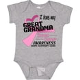 thumbnail image 3 of Inktastic I Love My Great Grandma- Breast Cancer Awareness- Hope, Support, Love Boys or Girls Baby Bodysuit, 3 of 5