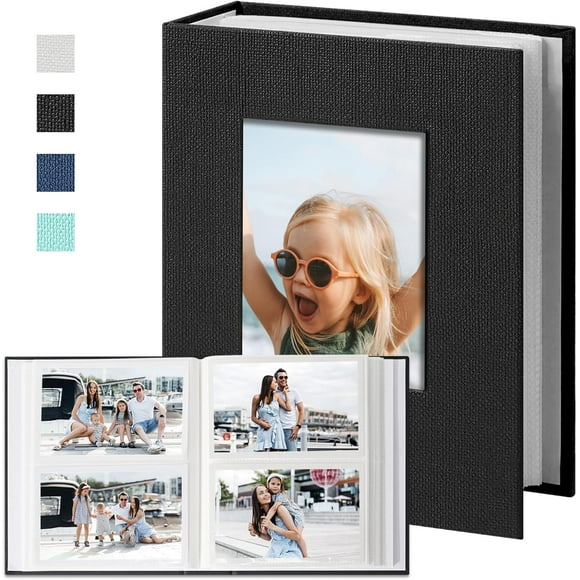 shiyou-Photo Album 4x6 Holds 240 Photos Slip-in Picture Albums, Photo Book 4x6 for Wedding Family Baby Travel