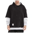 thumbnail image 1 of toraway Chandails en Molleton à Col Rond Hommes Surdimensionnés Graphiques Hiver Sudadera Con Capucha Para Hombre Con Diseo de Patchwork en Contraste TTG, 1 of 4