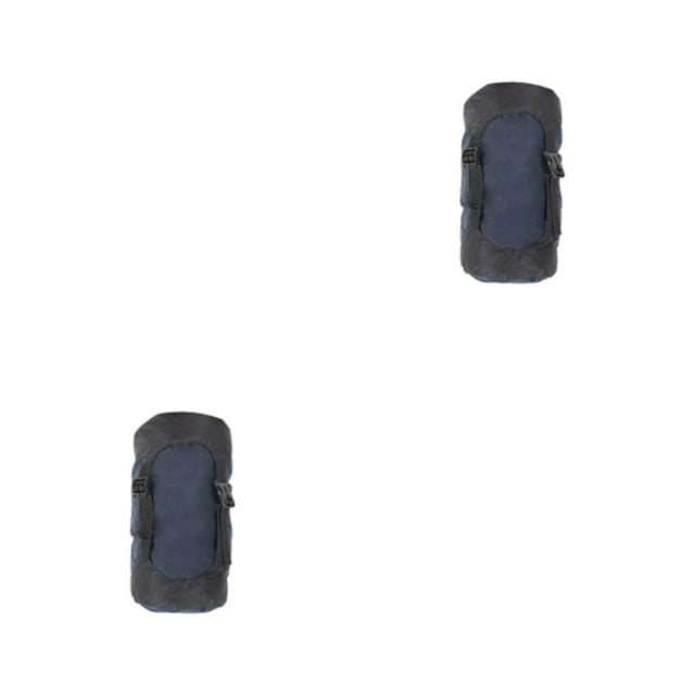 Shengyu 1/2/3/5 Water-Resistant Nylon Drawstring Compression Bag Travel Stuff Sack Storage Dry Gear For Trekking Climbing Accessories Dark Blue/S 2PCS